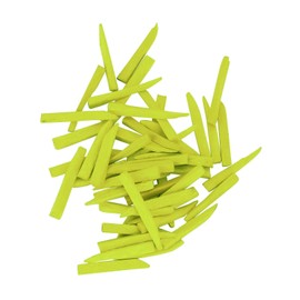 LA MIERE 100Pcs/Box Wooden Wedges, Disposable Fixing Wedge, Strong Wooden Wedges, Anatomically, Small Green 12mm