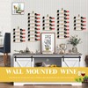 KHayRovies Wine Rack Wall Mounted for 8 Wine Bottles, Metal