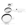 LED Magnifying Glass Set USB Charging Handheld Magnifier with Lights