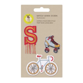 Lässig adesivi tessili autoadesivi, da stirare/Textile Woven Sticker Stick on Bike