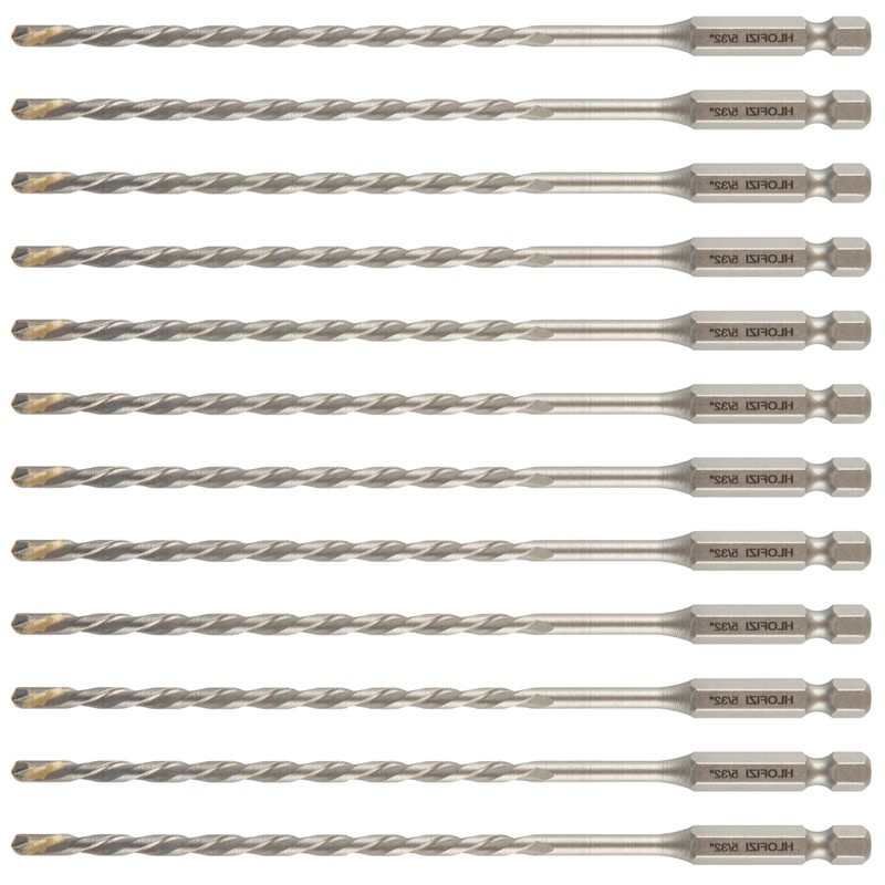 HLOFIZI 5/32" x 6" Masonry Drill Bits 5/32 inch Concrete