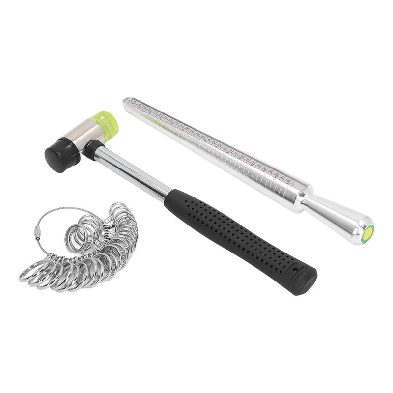 Ring Sizer Measuring Tool Mandrel Gauge Jewelry Hammer Measurement Maker
