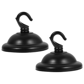 Kichvoe Light Canopy Plate 2pcs Heavy Duty Rose Hook Plate Suction Cup Mounting Bracket for Lamp Light Vintage Black