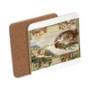 Cork Coaster - Michelangelo La Création d'Adam Fresque Vatican, 1