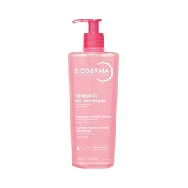BIODERMA, Limpiador Facial, Sensibio Gel Moussant, Gel Micelar para Piel Sensible, Hidratación al instante, 500 ml