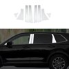 KEALAS 8 PCS Stainless Steel Chrome Silver Window Pillar Post