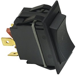Carling Technologies Switch, Rocker, Dpst, 20A, 277V, Black - TIGK721-6S-BL-NBL