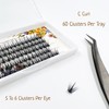 CB 120 Pcs, 2-Trays Wide Cluster Eyelash, Wispy Lashes, Ultra
