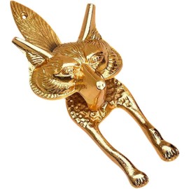 collectiblesBuy Fox Head Door Knocker Sculpture with Striking Plate 9.5" Foxes Home Decorative Vintage Style Victorian Animal Lover Inspiration Gate Knocker