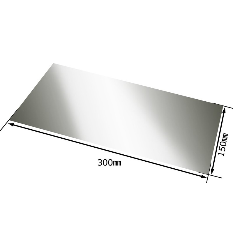 Q-Ho SUS430 Stainless Steel Plate Slim 5.9 x 11.8 inches