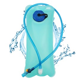 KGJAXF 2L Water Bladder, Hydration Bladder with Leak-Proof Design for Outdoor Activities Like Hiking, Running and Camping, Water Pouch for Backpacks