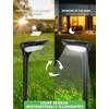 OSORD Solar Pathway Lights,【2 Pack】 Solar Garden Lights Outdoor Waterproof