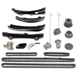 SYKRSS Engine Timing Chain Kit with Tensioner Compatible with Jeep Wrangler Compatible with Dodge Journey Charger Compatible with Chrysler 200 300 3.6L V6