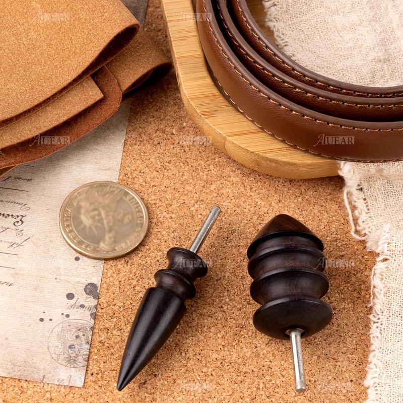 AUEAR, 2 Pack Leather Burnished Bits for Rotary Burnisher Tools