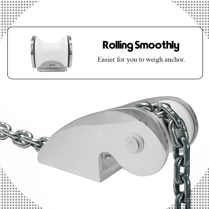 AMYSPORTS Hardware Bow Anchor Roller Boats Stainless Yacht Bow Anchor