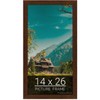 wallsthatspeak 14x26 Mocha Walnut Picture Frame for Puzzles Posters Photos