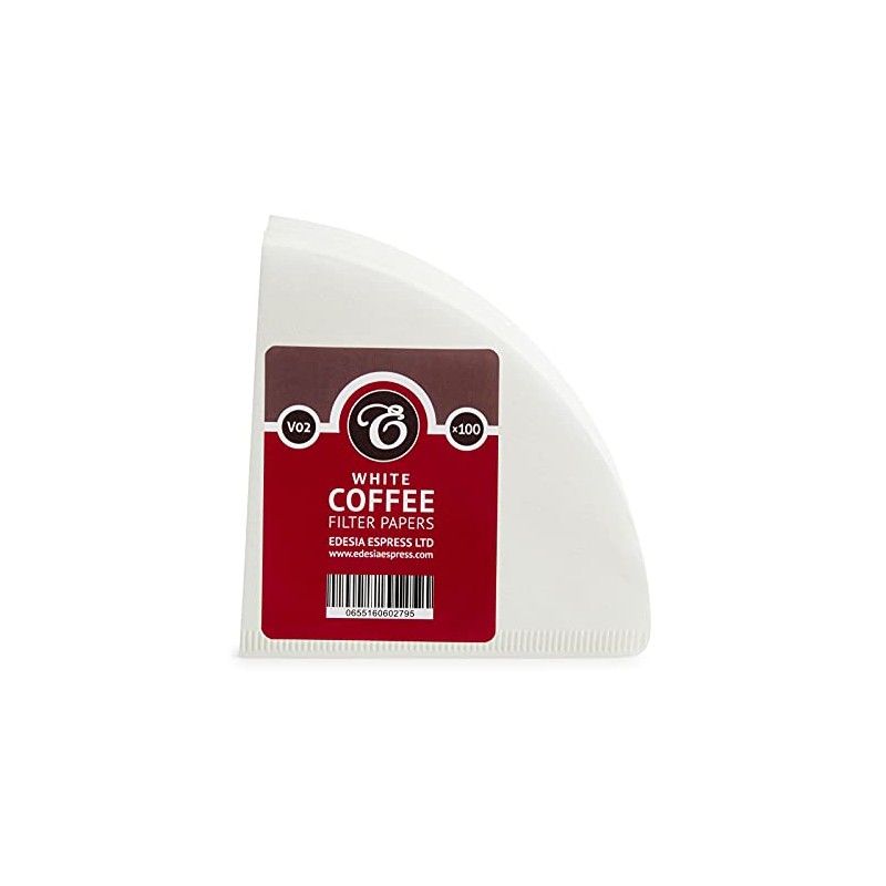 500 Size V02 White Coffee Filter Papers, Compatible with Hario