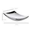 EDZARD Dallas Bowl (30 x 18 cm) Rectangular Hammered Stainless