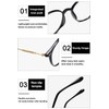 KOOSUFA Mode Runde Gleitsichtbrille Progressive Multifokus Anti-Blaulicht Lesebrille Damen Herren