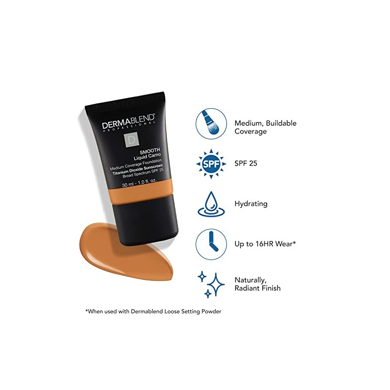 Dermablend Base Líquida Lisa Fps 45w Honey For Medium Tan