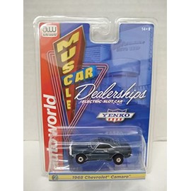 Auto World SC385-2B Muscle Car Dealerships 1968 Camaro HO Scale Electric Slot Car - Blue