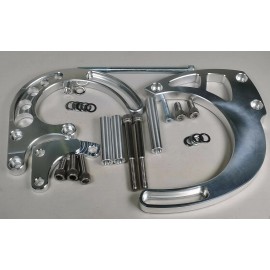 CNCRSR SBC Serpentine/V belt BRACKET SET for ALTERNATOR & POWER STEERING PUMP LWP Chevy