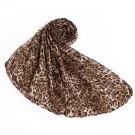 Fashion Classics Leopard Print Polyester Women Large Winter Warm Lightweight scarf (06 leopard)