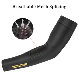 ROCK BROS Sun Protection Arm Sleeves Cooling Running Golf Fishing Cycling Arm Sleeves