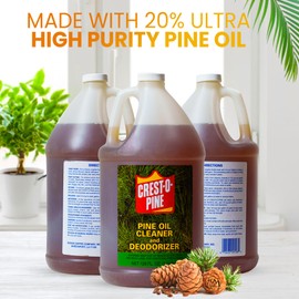 Generic Crest-O-Pine Oil Pure Pine Multipurpose Cleaner, 128 fl oz, For Kitchen, Floor, Bathroom and Surface Cleaning