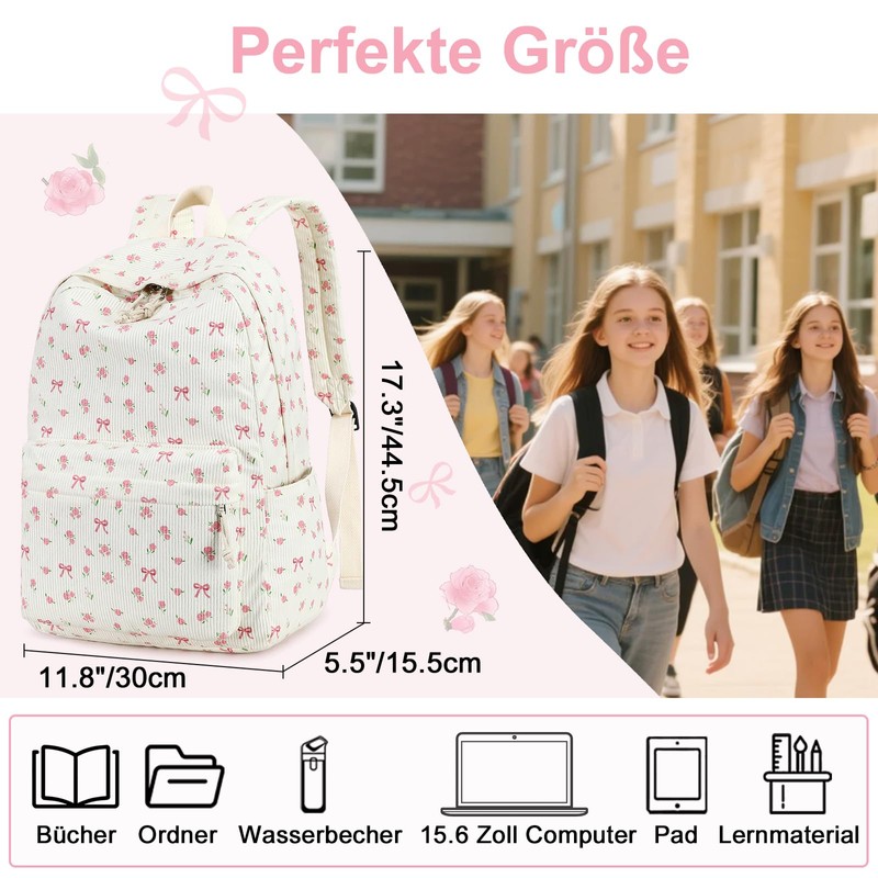 School Backpack Girls Teenagers Women's School Bag Backpack Set School