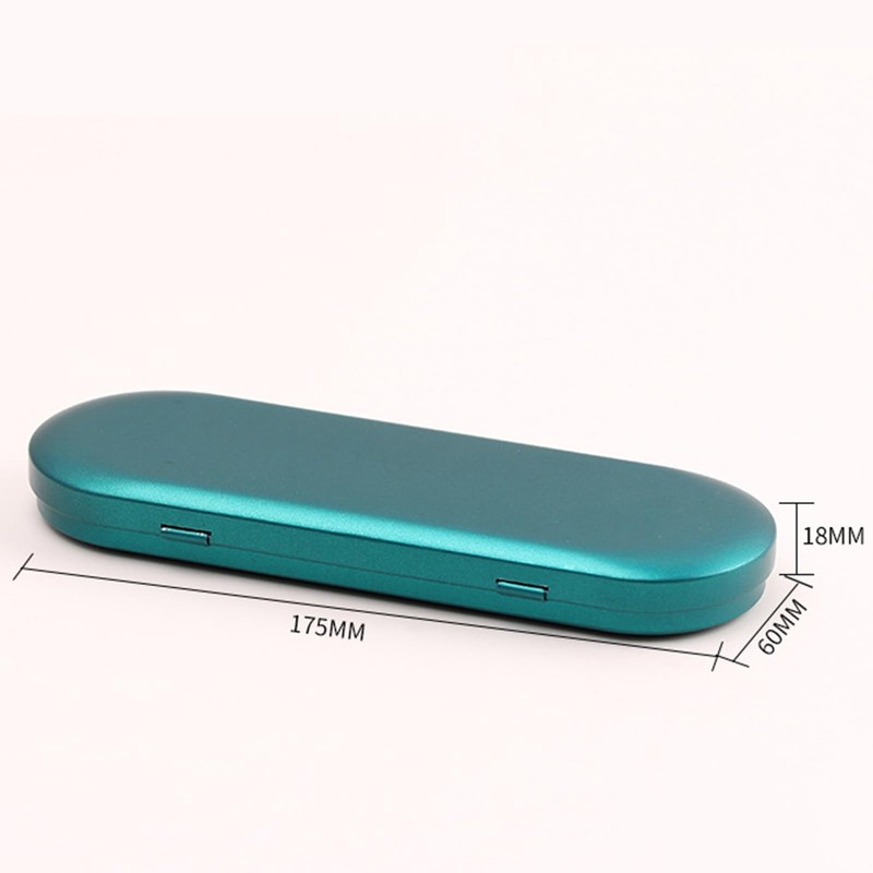 Aoktorkit 1PCS Metal Tin Box Container, 17.5x6x1.8cm Oval Empty Mini