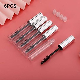 Tubo de rímel vacío, 30 piezas Contenedor de recarga de 10 ml botella dispensadora de líquido para crema de pestañas con tapa de botella para aceite de ricino, kit ideal para cosméticos de bricolaje,