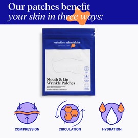 Wrinkles Schminkles Mouth & Lip Wrinkle Patch - Reusable Silicone Smoothing Pads for Noticeable Wrinkle Reduction - Lip Wrinkle Prevention for Youthful, Smooth Skin (2 Pack)