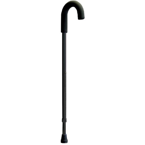 Lumex Adjustable Aluminum Cane, Soft Grip, Black Walking Stick, Mobility Aids for Men and Women, Pack of 6, 6223A