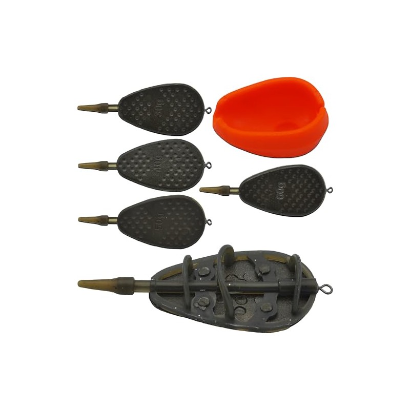 Paradox Fishing Method Feeder Set of 4 30g/40g/50g/60g + Mould
