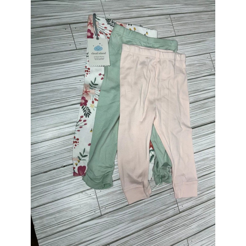 Cloud island 3Pc Bundle Meadow Pants Size 12M