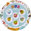 The Dreidel Company Children's Passover Melamine Seder Plate 10 Plagues