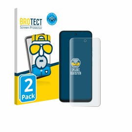 BROTECT Full-Cover Schutzfolie Matt für Tecno Spark Go 2 (2 Stück) - Full-Screen Displayschutz-Folie, 3D Curved, Anti-Reflexion