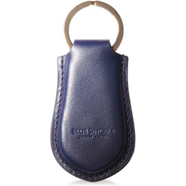 BLUE SINCERE IKH7 Genuine Italian Leather Key Ring Key Chain Charm Men's Women's Car Key Smart Key for Home Bicycle Bike Key, dark navy