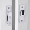 INIRET Silvery Barn Door Latches,180 Degree Gate Lock,Flip Gate Latches