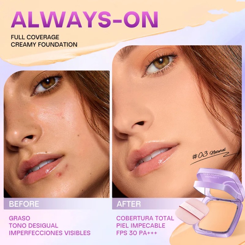 Sace Lady Base De Maquillaje Matte Cremosa Fijador Spf30+++ Tono