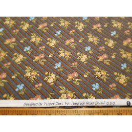 Telegraph Road Studios Pepper Cory Design Flor Berry? Fabric Striped Fabric BTHY