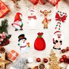 Qpout 24 Pack Christmas Sticky Notes, 2.75x4.3 inch Christmas Theme