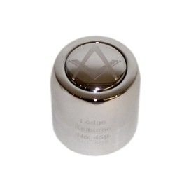 Masonic Pressure Action Champagne or Prosecco Bottle Stopper with Engraving Options (Please See Instructions ON Listing for Lodge Engraving) (with G Design and Lodge Engraving)