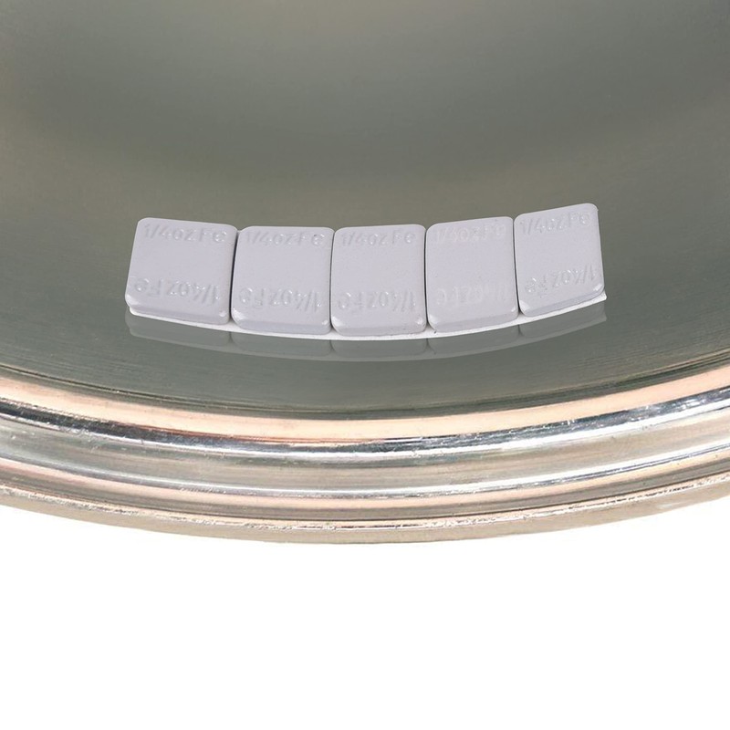 Aain 1/4oz,Stick on Adhesive Wheel Weights,576pcs,48strips/Box,Grey