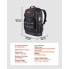 VEVOR Tool Backpack, 65 Pockets, Heavy-duty Tools Storage Organizer Work