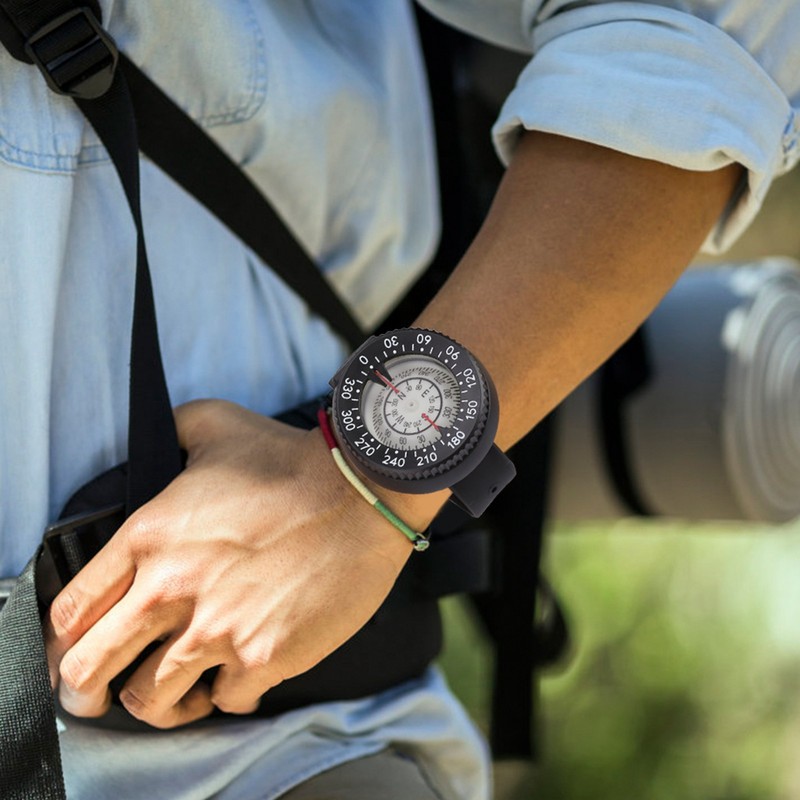 Waterproof Night Vision Wrist Compass Southern Hemisphere & Wristband for