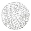 Silver Metallic String Placemats - 6 Pieces