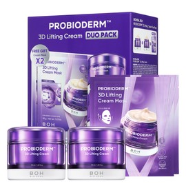 BIOHEAL BOH PROBIODERM™ 3D Lifting Cream Double Set + Cream Masks | Korean Anti-Aging Face Cream for Wrinkles & Skin Firming | Peptide Face Mask for Jawline Lift | Skincare Gift Set for Women & Men