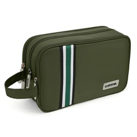 Carttiya Kulturbeutel Herren Reise Kosmetiktasche Wasserabweisende Waschtasche Toilettentasche Makeup Cosmetic Bag Waschbeutel Großer Stauraum Kulturtaschen Toiletry Bag (Grün, 5.51L)
